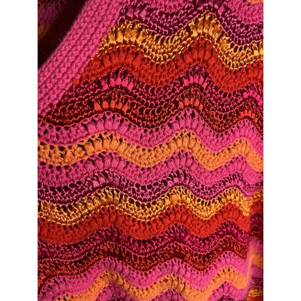 Oscar By Oscar De La Renta Sweater Size 1X Woman’s Colorful Knit Pullover - Picture 5 of 7